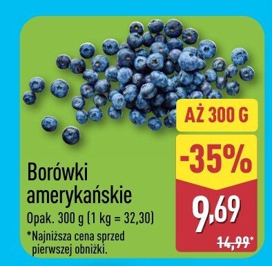 Borówki amerykańskie promocja w Aldi