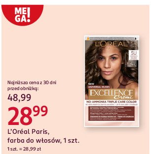 Farba do włosów 5u L'oreal excellence creme promocja w Rossmann