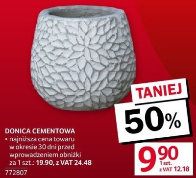 Donica cementowa promocja w Selgros