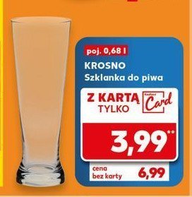 Szklanka do piwa 680 ml Krosno s.a. promocja