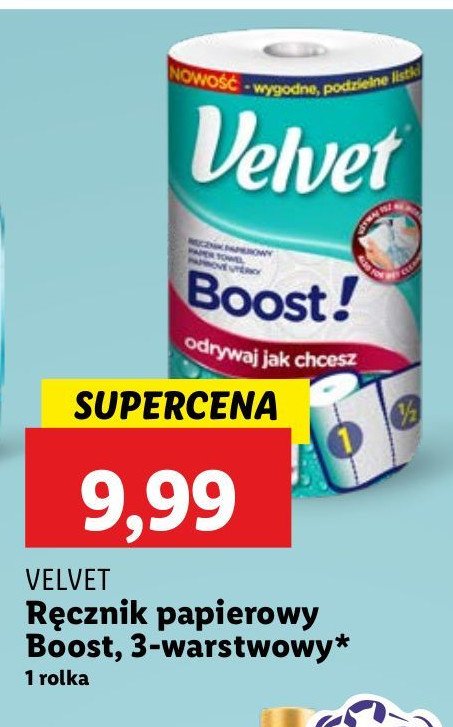 Recznik papierowy Velvet boost! promocja