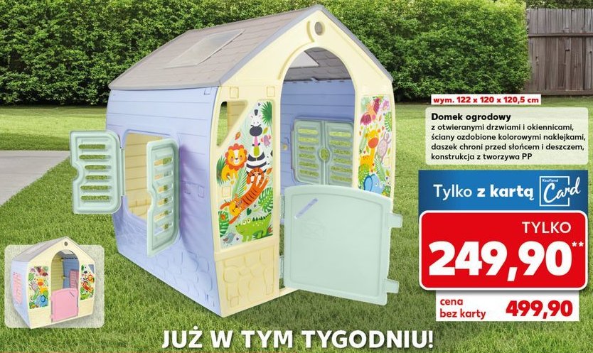 Domek ogrodowy promocja w Kaufland