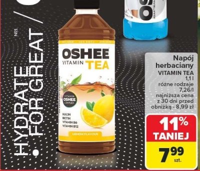 Napój herbaciany Vitamin Tea 1,75 l Oshee promocja w Carrefour