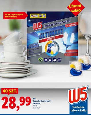 Kapsułki do zmywarki Ultimate Power 40 szt. promocja w Lidl