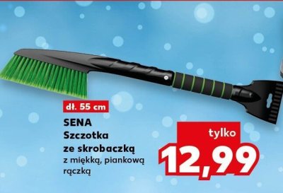 Szczotka ze skrobaczką z miękką, pianką ręczką promocja w Kaufland