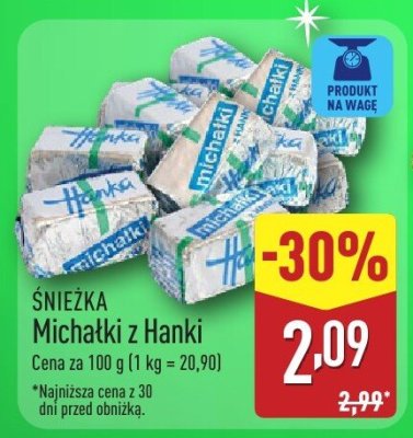 SNIEZKA Michałki z Hanki promocja w Aldi