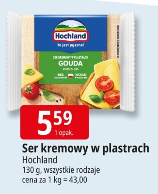 Ser kremowy w plastrach Hochland promocja w Leclerc