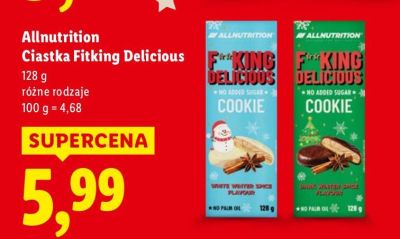Czekolada Allnutrition Ciastka FitKing Delicious promocja w Lidl