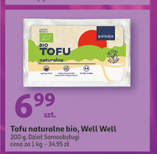 Tofu bio naturalne Polsoja promocja