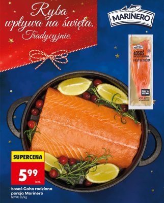 Łosoś Coho rodzinna porcja  promocja w Biedronka