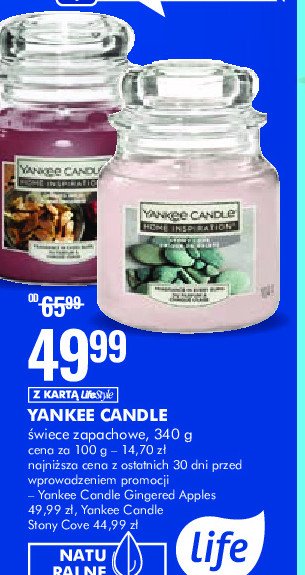 艢wieca gingered apples YANKEE CANDLE promocja