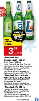Piwo Lech Free smakowe 0,0%, 500 ml promocja w Twój Market