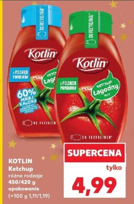 Ketchup Kotlin różne rodzaje promocja w Kaufland