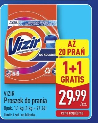 Proszek do prania 1+1 gratis promocja w Aldi