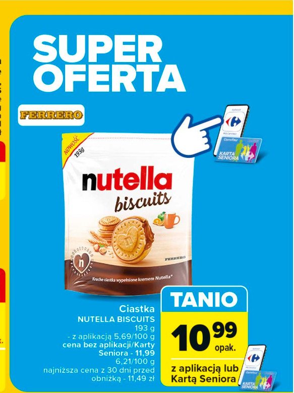 Ciastka z kremem NUTELLA BISCUITS promocja