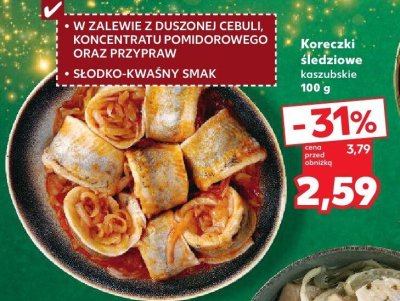 Koreczki śledziowe kaszubskie 100 g promocja w Kaufland
