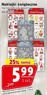 Naklejki świąteczne promocja w Prim Market
