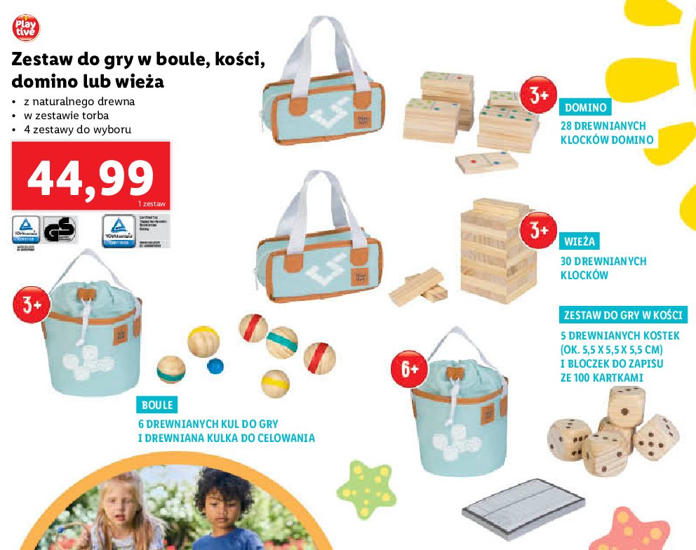 Zestaw do gry w boule Playtive promocja