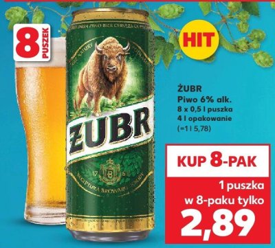 Piwo Żubr promocja w Kaufland