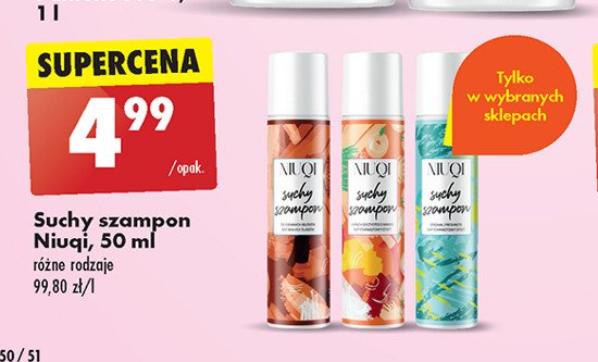 Suchy szampon mango promocja