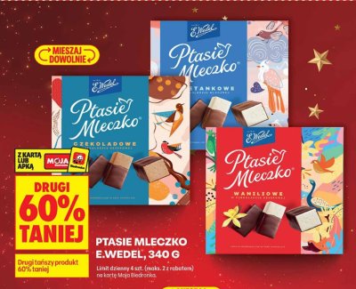 Ptasie Mleczko śmietankowe E.Wedel promocja w Biedronka