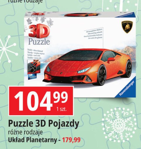 Puzzle 3d uk艂ad planetarny Ravensburger promocja