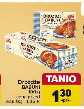 Drożdże Drożdże babuni promocja w Carrefour