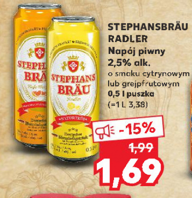 Piwo grapefruit Stephans brau hefeweizen promocja
