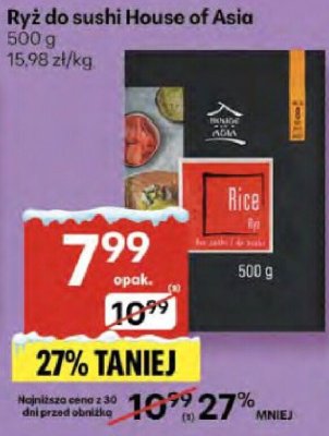 Ryż do sushi House of Asia promocja w Delikatesy Centrum