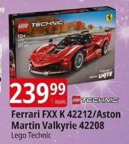Klocki Lego Technic Ferrari FXX K 42212/Aston Martin Valkyrie 42208 promocja w Leclerc