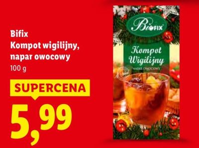 Herbata Bifix Kompot wigilijny, napar owocowy promocja w Lidl