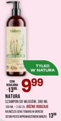 Szampon do włosów promocja w Drogerie Natura