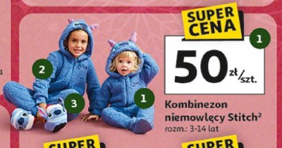Kombinezon dziecięcy Stitch promocja w Auchan