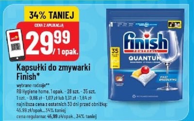 Kapsułki do zmywarki Finish Quantum promocja w POLOmarket
