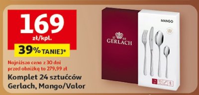 Komplet 24 sztućców Gerlach, Mango/Valor promocja w Auchan