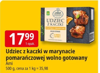 Udziec z kaczki w marynacie pomarańczowej wolno gotowany Ami promocja w Leclerc