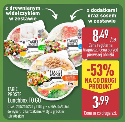 Lunchbox TO GO z drewnianym widelczykiem w zestawie promocja w Aldi