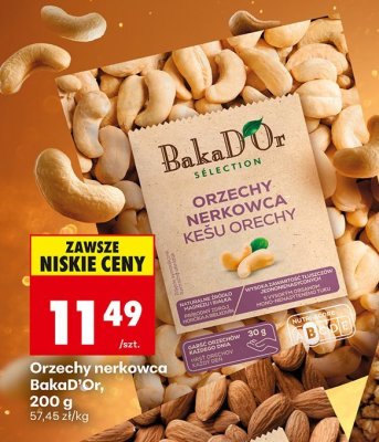 Orzechy nerkowca 200 g promocja w Biedronka