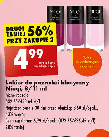 Lakier do paznokci kolor Niuqi promocja
