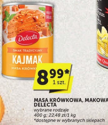 Masa krówkowa makowa Delecta wybrane rodzaje promocja w Groszek