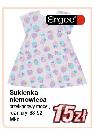 Sukienka niemowlęca rozm. 68-92 Ergee promocja