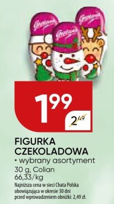 Figurka czekoladowa wybrany asortyment promocja w Chata Polska