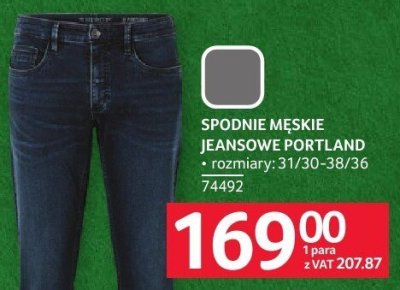 Spodnie męskie jeansowe Portland promocja w Selgros