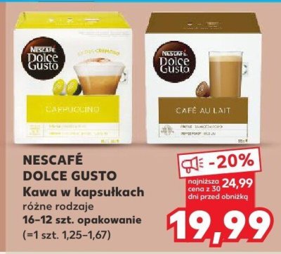 Kawa w kapsułkach różne rodzaje promocja w Kaufland