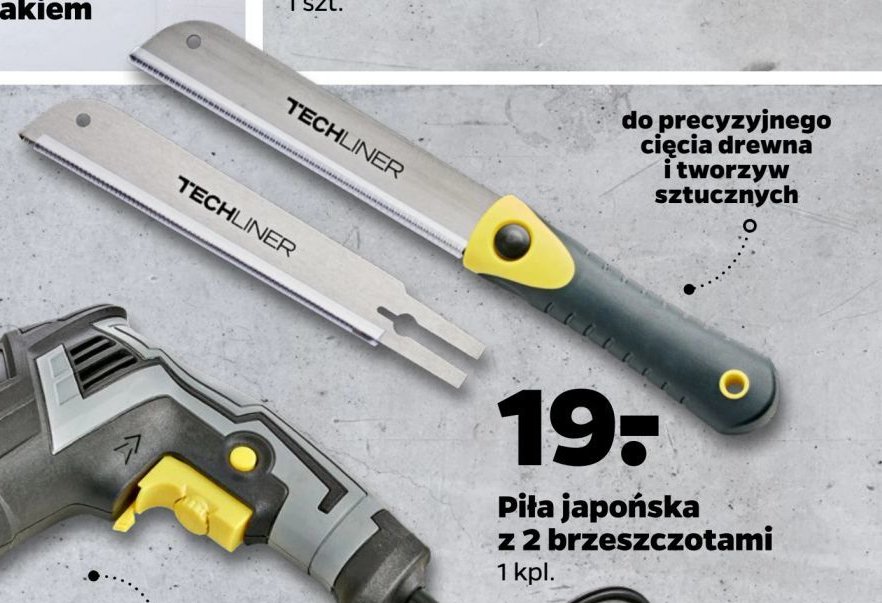 Piła japońska + 2 brzeszczoty Techliner promocja