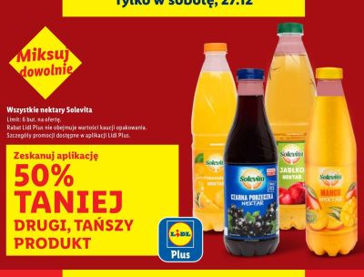 Wszystkie nektary Solevita promocja w Lidl