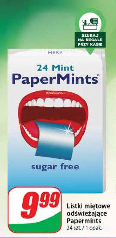 Listki miętowe Paper mints promocja