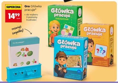 Gra Główka pracuje, 3 rodzaje promocja w Biedronka
