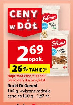 Rurki waflowe rolls rolls słony karmel Dr gerard promocja