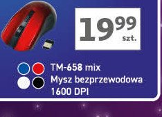 Mysz bezprzeowodowa tm-658 czerwona Vakoss promocja